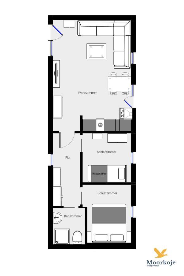 Moorkoje Worpswede Villa Kültér fotó